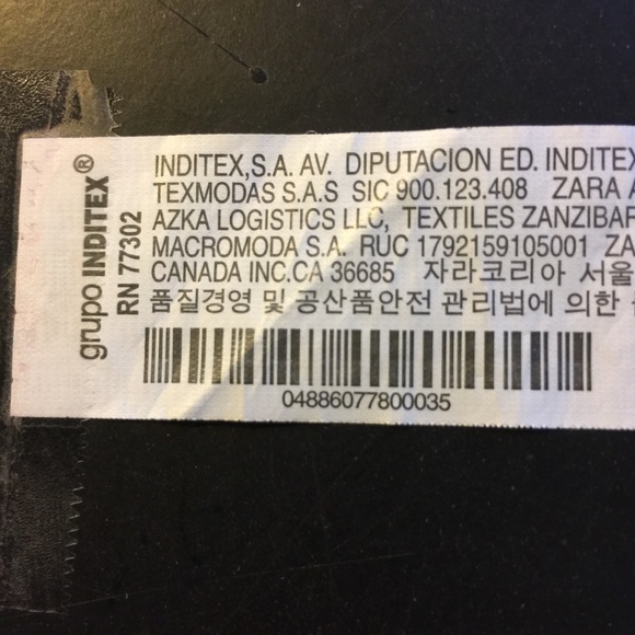 Zara Cropped Pinafore Overall Black Medium - Picture 7 of 8